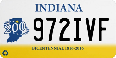 IN license plate 972IVF