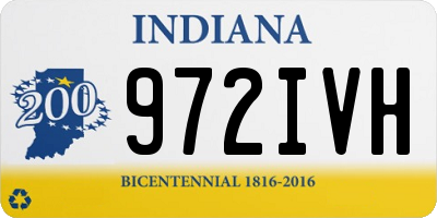 IN license plate 972IVH