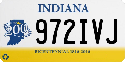 IN license plate 972IVJ