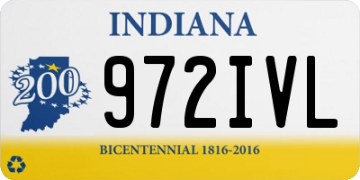 IN license plate 972IVL