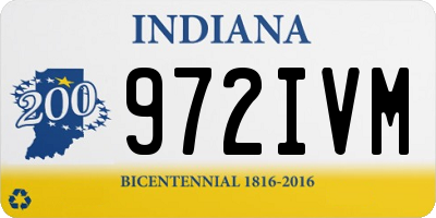 IN license plate 972IVM