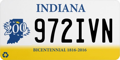 IN license plate 972IVN