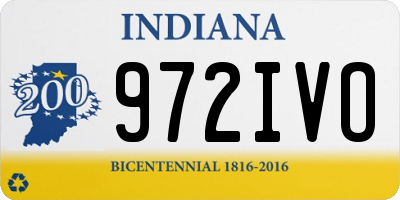 IN license plate 972IVO