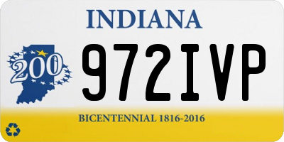 IN license plate 972IVP
