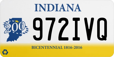 IN license plate 972IVQ