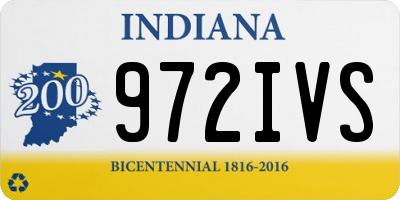 IN license plate 972IVS