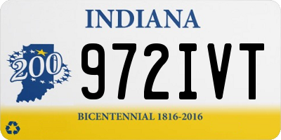 IN license plate 972IVT