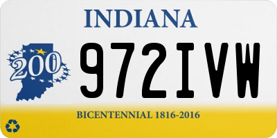 IN license plate 972IVW
