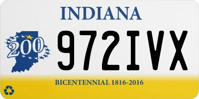 IN license plate 972IVX