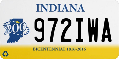 IN license plate 972IWA