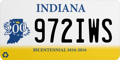 IN license plate 972IWS