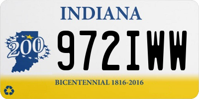 IN license plate 972IWW