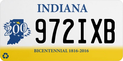 IN license plate 972IXB