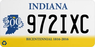 IN license plate 972IXC