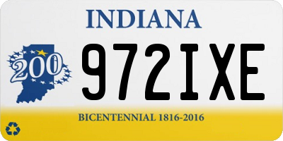 IN license plate 972IXE