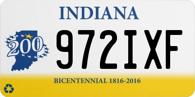 IN license plate 972IXF