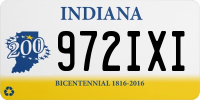 IN license plate 972IXI