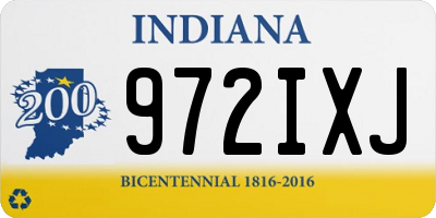 IN license plate 972IXJ