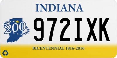 IN license plate 972IXK