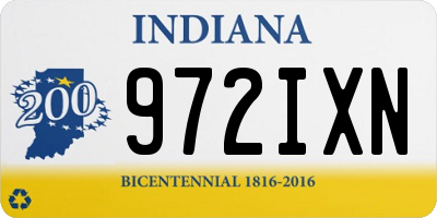 IN license plate 972IXN