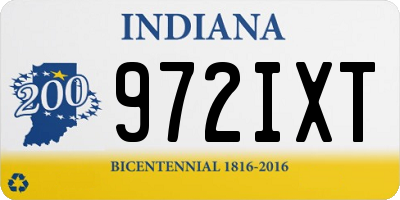 IN license plate 972IXT