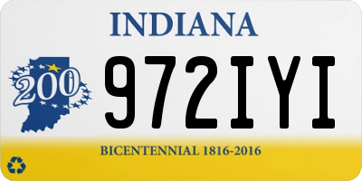 IN license plate 972IYI
