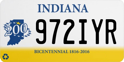 IN license plate 972IYR