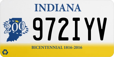 IN license plate 972IYV