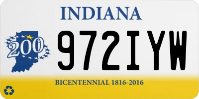 IN license plate 972IYW