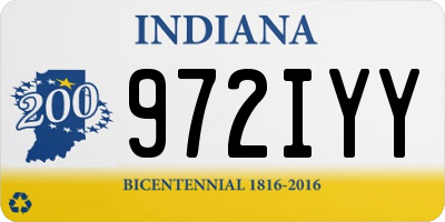 IN license plate 972IYY