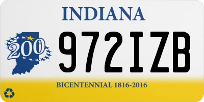 IN license plate 972IZB