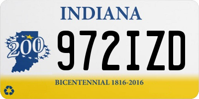 IN license plate 972IZD