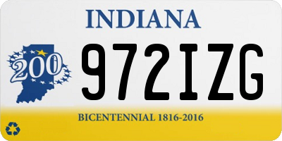 IN license plate 972IZG