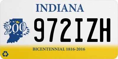 IN license plate 972IZH