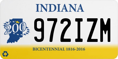 IN license plate 972IZM