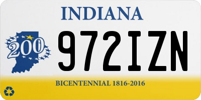 IN license plate 972IZN