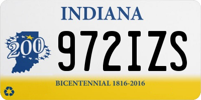 IN license plate 972IZS