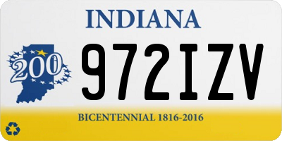 IN license plate 972IZV
