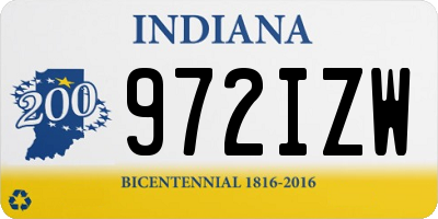 IN license plate 972IZW