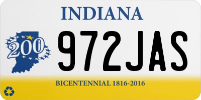 IN license plate 972JAS
