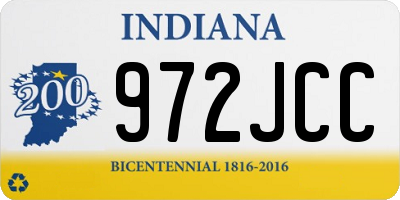 IN license plate 972JCC