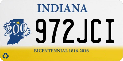 IN license plate 972JCI