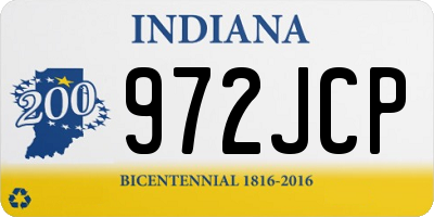 IN license plate 972JCP