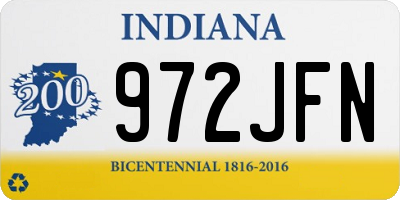 IN license plate 972JFN