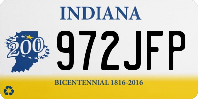 IN license plate 972JFP