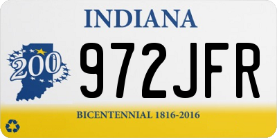 IN license plate 972JFR