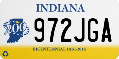 IN license plate 972JGA