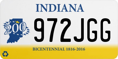 IN license plate 972JGG