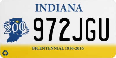 IN license plate 972JGU
