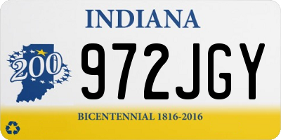 IN license plate 972JGY
